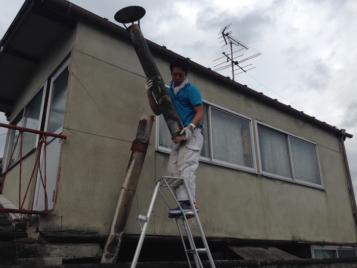 御所市で煙突撤去と処分 御所市で煙突撤去と処分